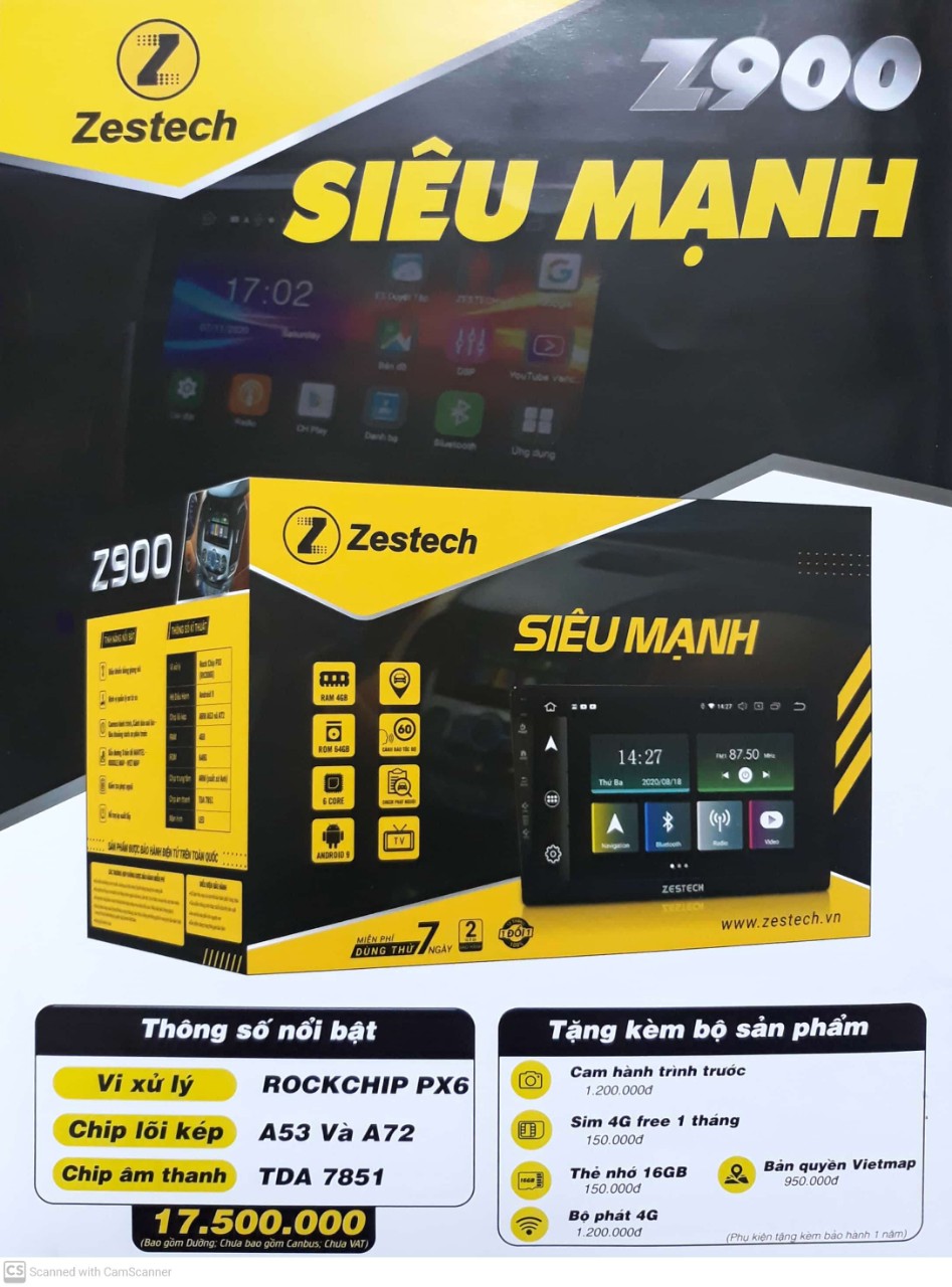 Thông số cơ bản màn hình Zestech Z900